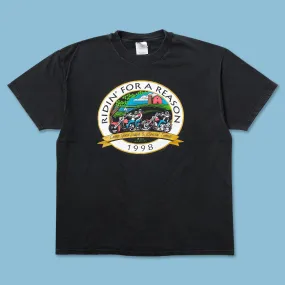 1998 Ridin' For A Reason T-Shirt XLarge MultiPly Fabric