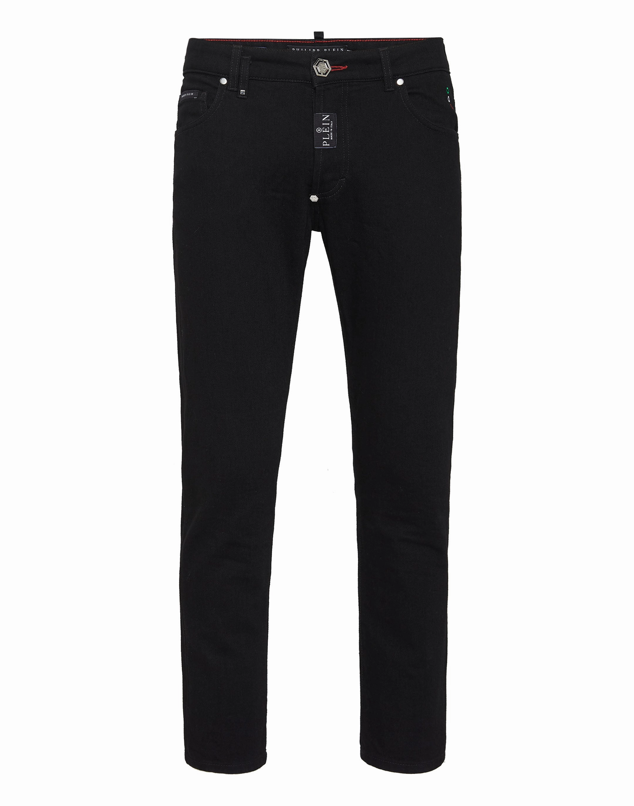 Modern Silhouette Seamless Waistband Finish Skinny Fit Trousers