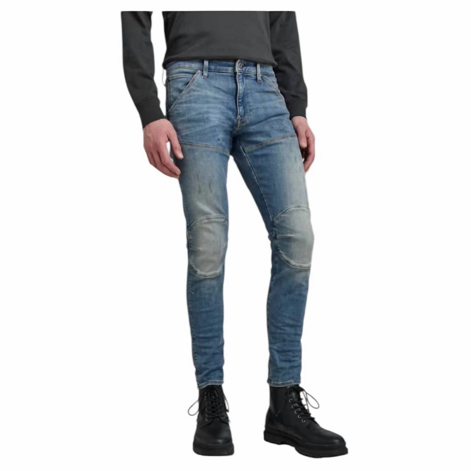 Heavyweight Denim Skinny Jean In Light Vintage Aged