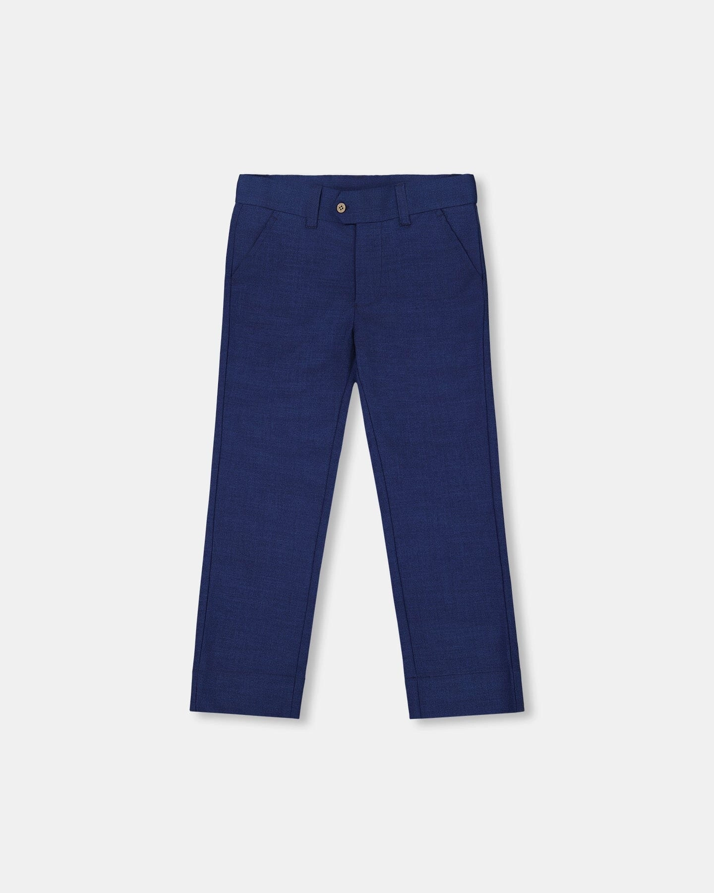 Soft Texture Slant Pocket Pants Navy Blue