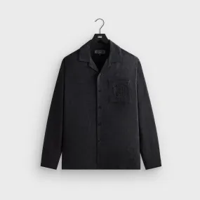 Chambray Fabric Ethical production Kith Adonis Camp Collar Shirt - Black