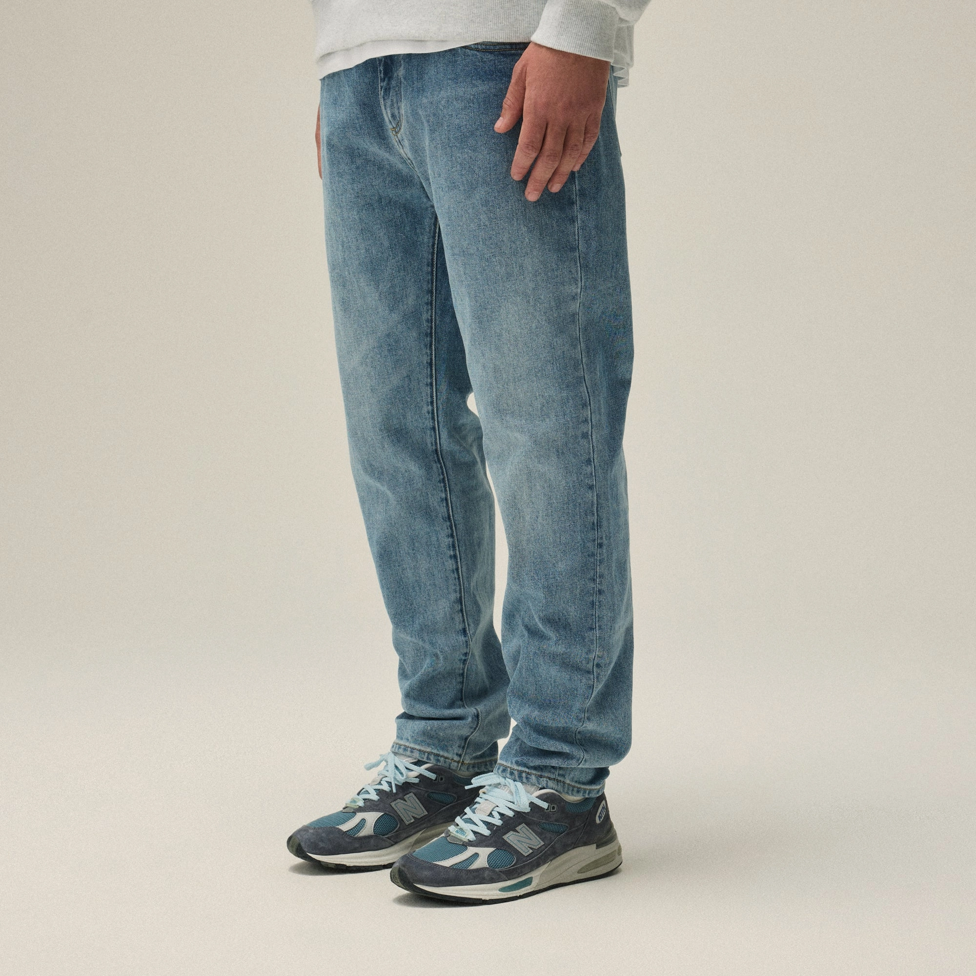 HighWaistSupport Trendy Wear Kith Varick Taper Jean - Indigo