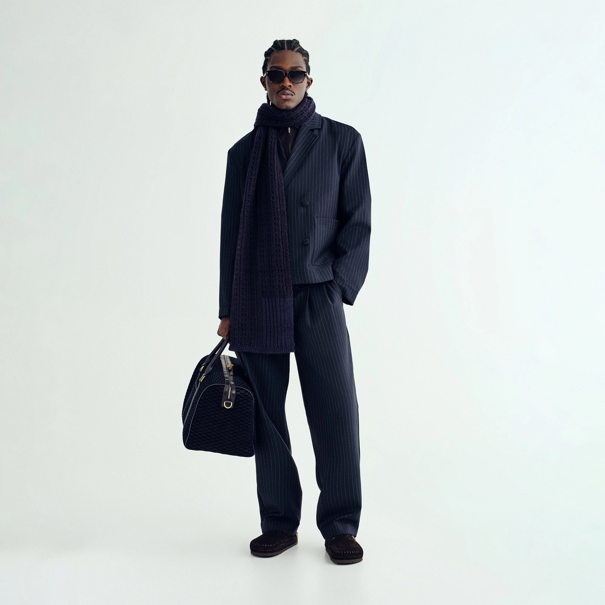 Low Bulk Design Seasonal Basic Kith Double Weave Kylan Trouser - Nocturnal