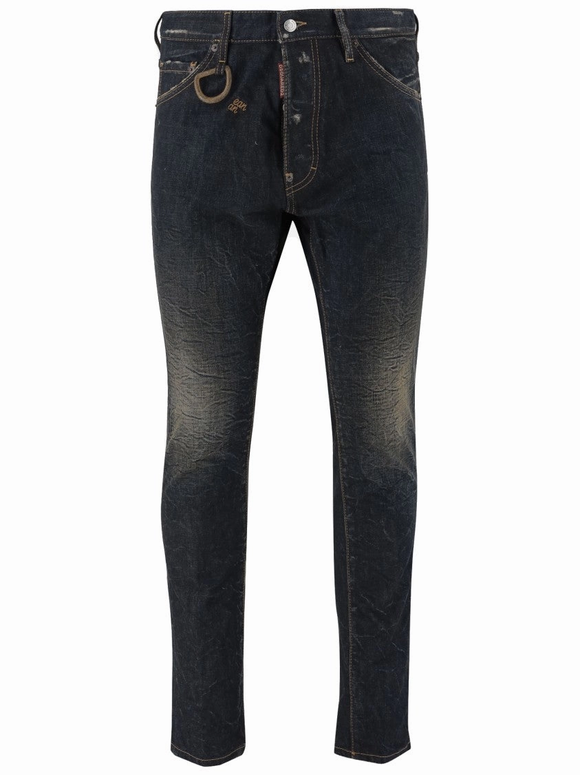 City Walk Smooth Bootcut style Slim-Fit Dark Denim Jeans