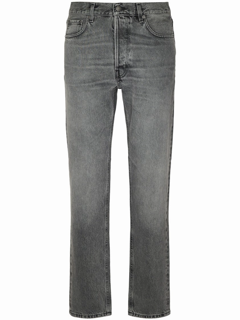 Street Approved Slim Fit Grey Jeans With Vintage Appeal