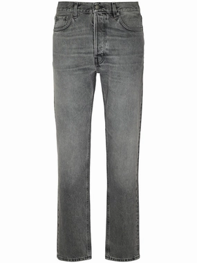 Slim Fit Grey Jeans With Vintage Appeal Function Fit Elegant Minimalist Outdoor Adventure