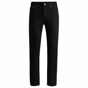 Slim-fit jeans in black stretch denim Breathable Feel