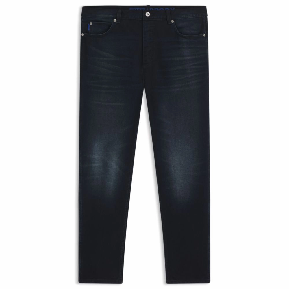 Slim-fit jeans in blue-black stretch denim Simple Aesthetic Weekend Ready