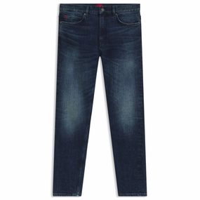 Slim-fit jeans in dark-blue comfort-stretch denim Functional Outfit Bold Look Parent Style