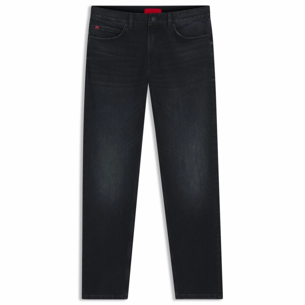 Formal City Walk Party Look Slim-fit jeans in dark-blue stretch denim