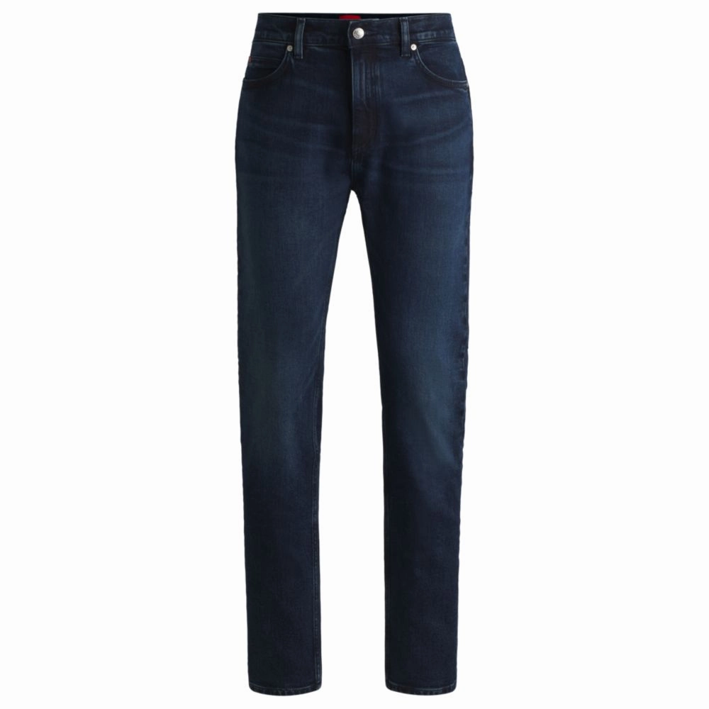 Slim-fit jeans in dark-blue stretch denim Lightweight Urban Explorer
