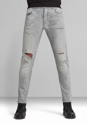 Fade Resistant Finish Modern Weekend Style Slim Stretch Denim Jeans In Vintage Grey