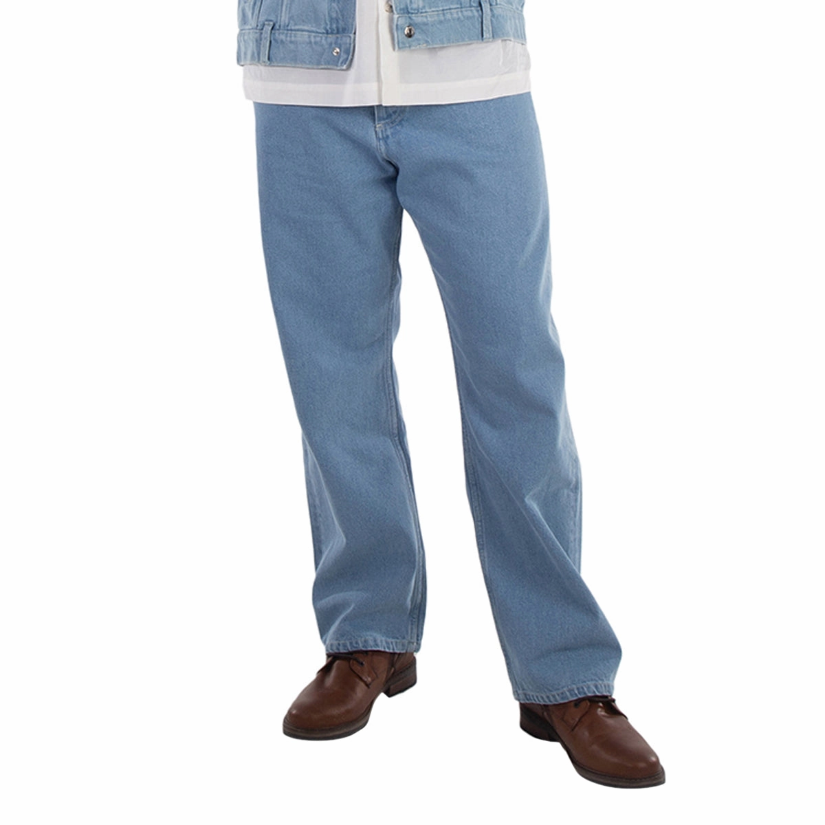 Formal City Walk Party Look Outdoor Adventure Stylish Nanushka Gannon Straight Leg Jeans, Waist Size 36"
