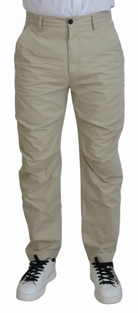 Fitted Comfort Casual Morning Stroll Dsqua2  Cotton Straight Fit Men Casual Men's Pants