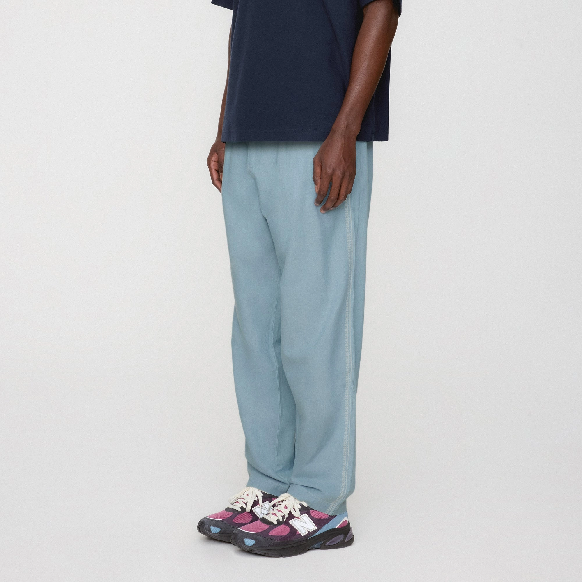 Stain Repellent Coating High Durability Thread Kith Chambray Barrow Pant - Light Indigo