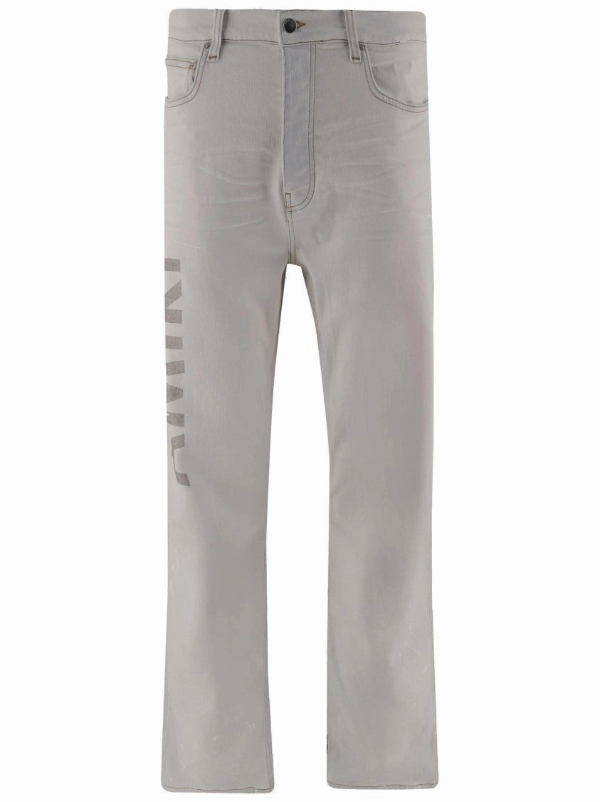 Stretch Cotton Logo Jeans Rainy Day Brunch Outfit