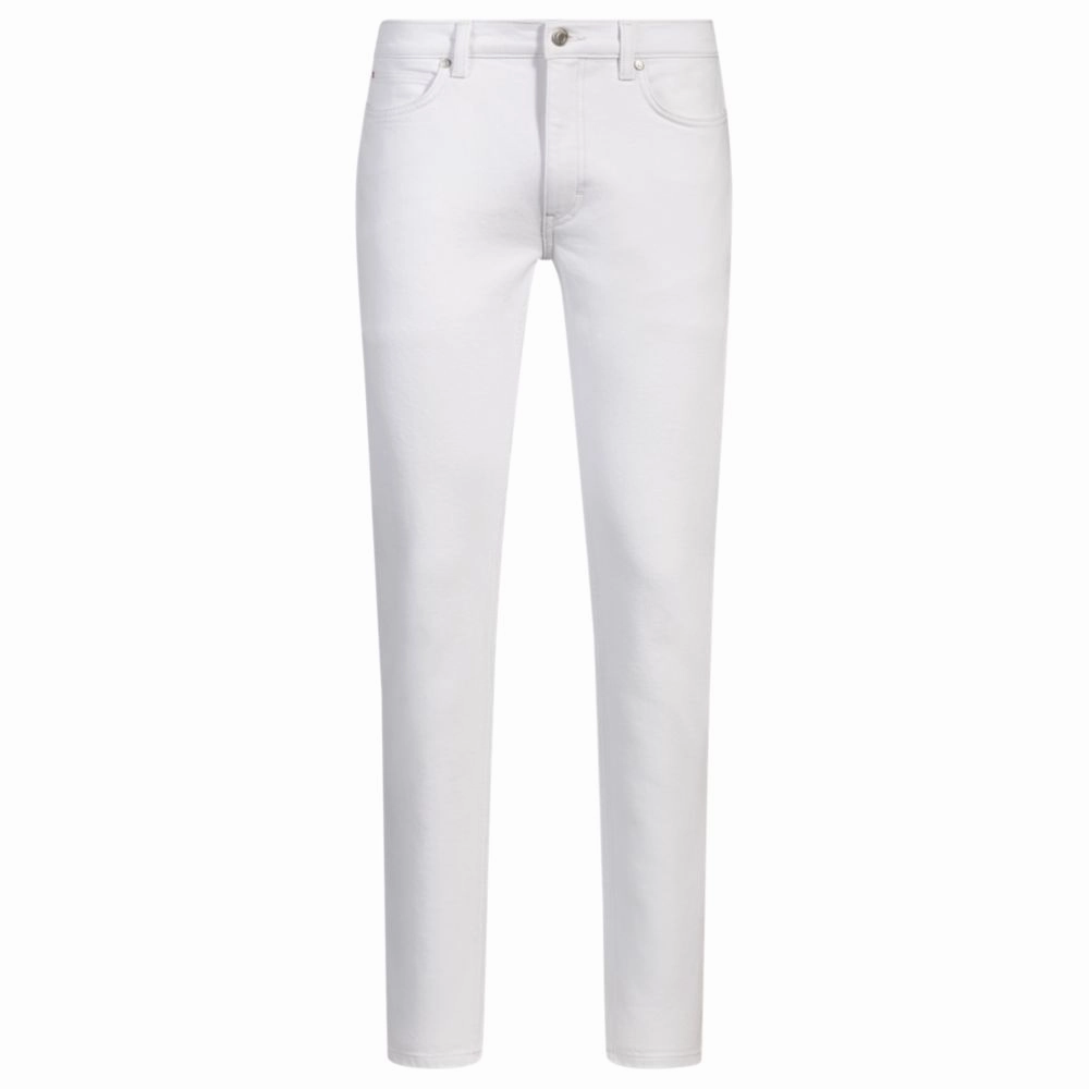 Everyday Loose Subtle Palette Extra-slim-fit jeans in white stretch denim