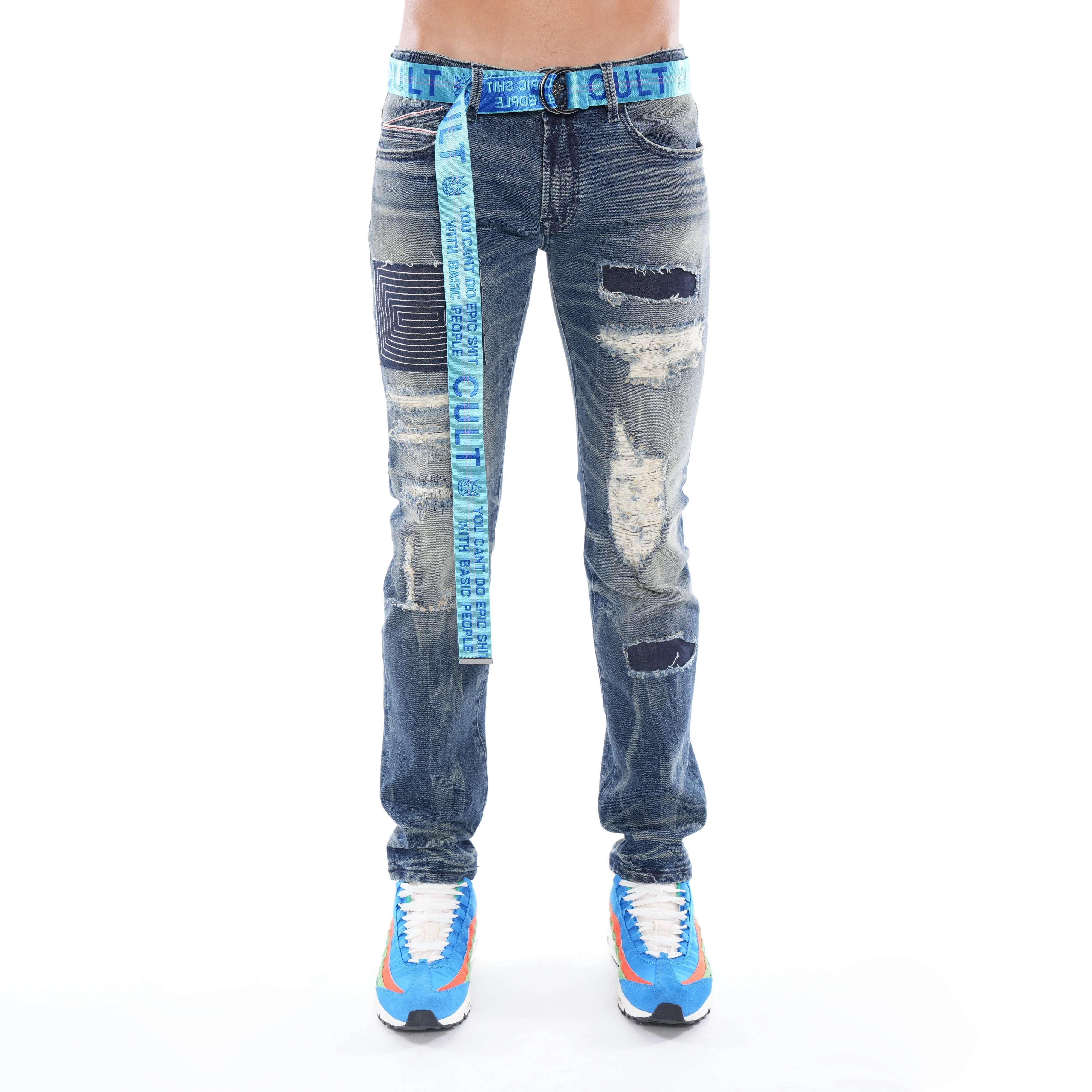 Athlete Fit Holiday Vibes Smooth Comfort Rocker Slim Belted Stretch