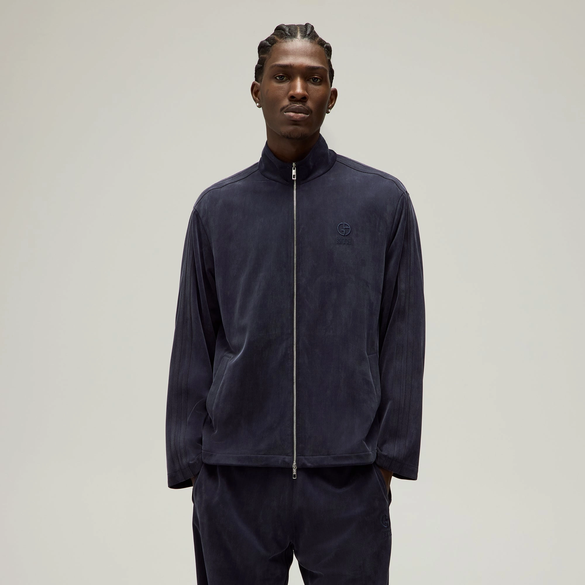 Giorgio Armani & Kith Ali Track Jacket - Nocturnal Seamless Edge Finishing