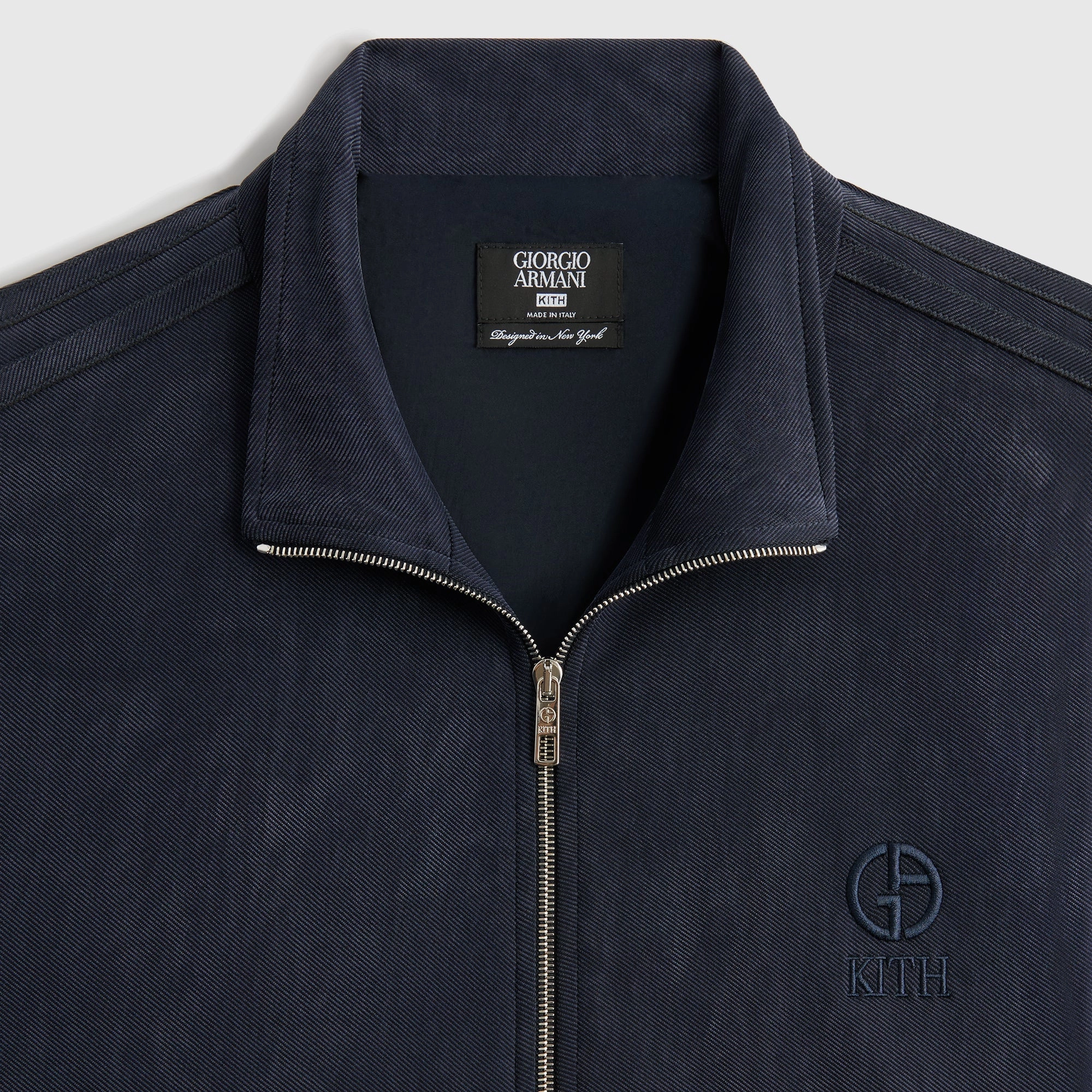 Ergonomic Tailoring Giorgio Armani & Kith Ali Track Jacket - Nocturnal