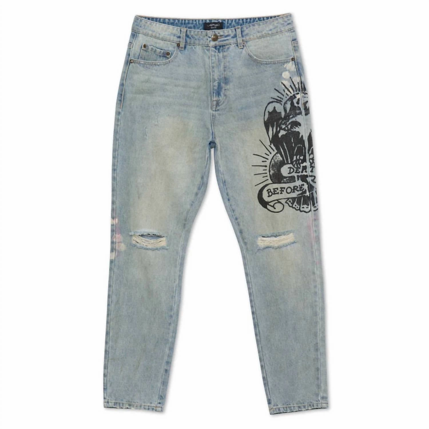 Men's Eagle Slim Taper Jean In Light Vintage General Fit Autumn Days Parent Style