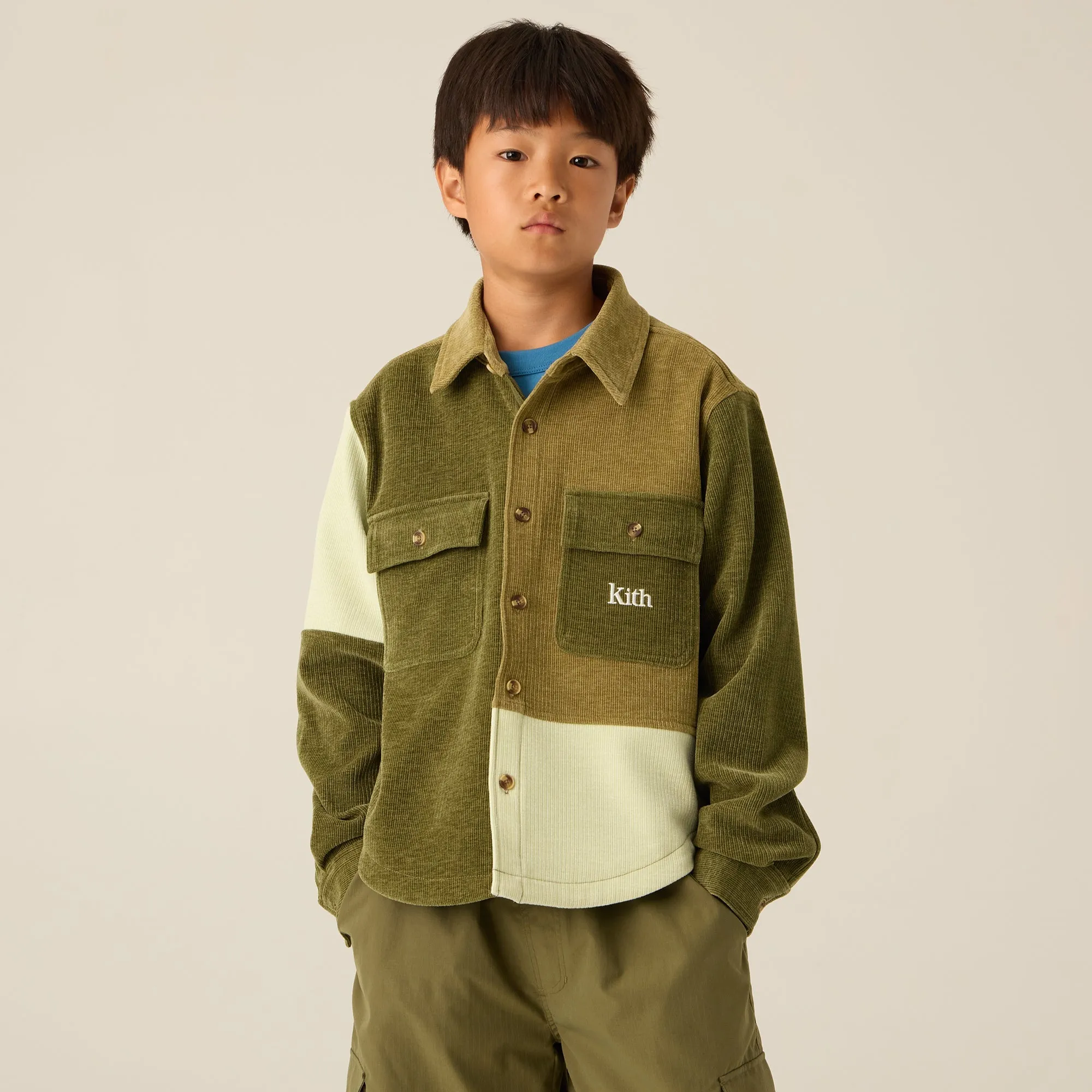 Durable Construction Kith Kids Color-Blocked Apollo Shirt - Antidote