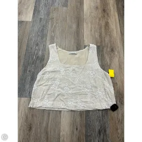 Top Sleeveless By Abercrombie And Fitch In Tan, Size: Xl Summer Blouse