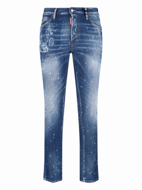 Cool Guy" Straight Jeans Blue Denim High Durability Street Routine