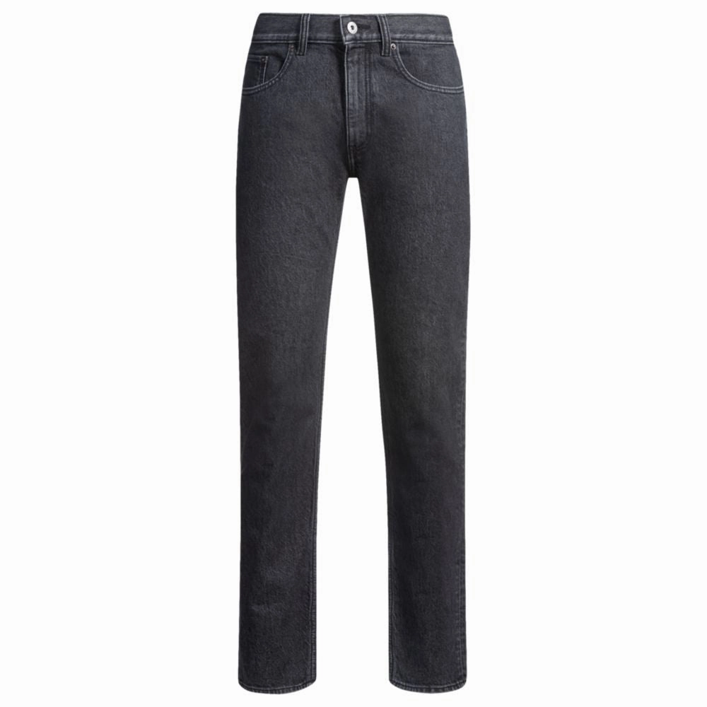 Go Out Style Colorfast Denim Slim-fit jeans in black stonewashed stretch denim