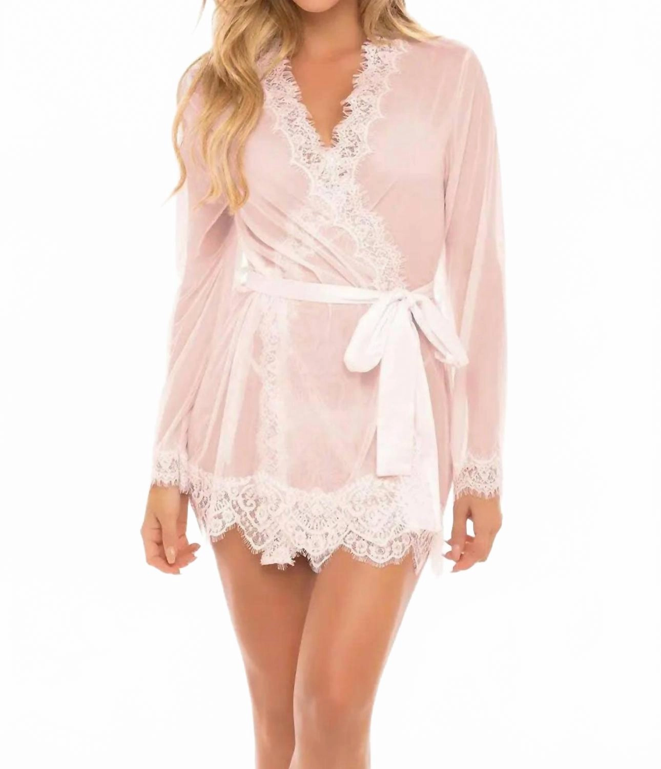 Provence Robe In Peach Whip High Breathability Knit