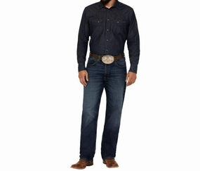 Eco Friendly Fashion Lover Morning Stroll Sunnybrook Straight Stretch Denim Jeans In Med Blue