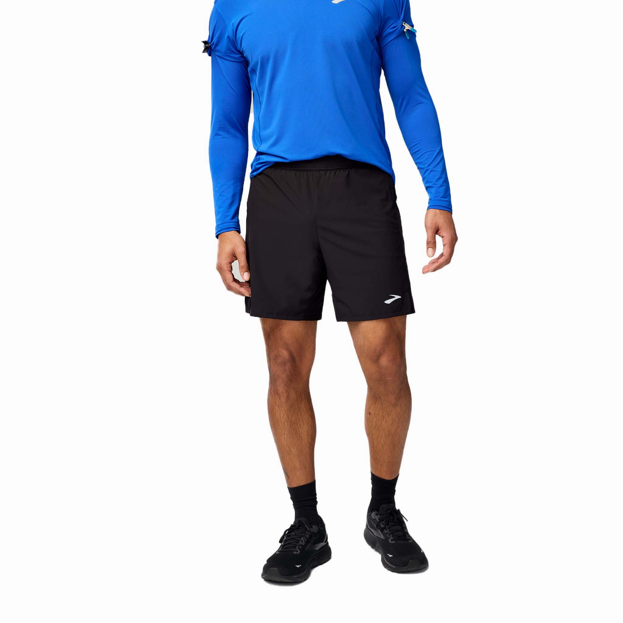 brooch Festival clothing Brooks | Men's Journey 7" 2-in-1 Short - Black