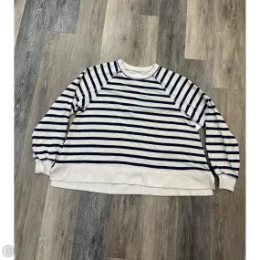 Smooth Interior Lining Top Long Sleeve By Aerie In Striped Pattern, Size: S