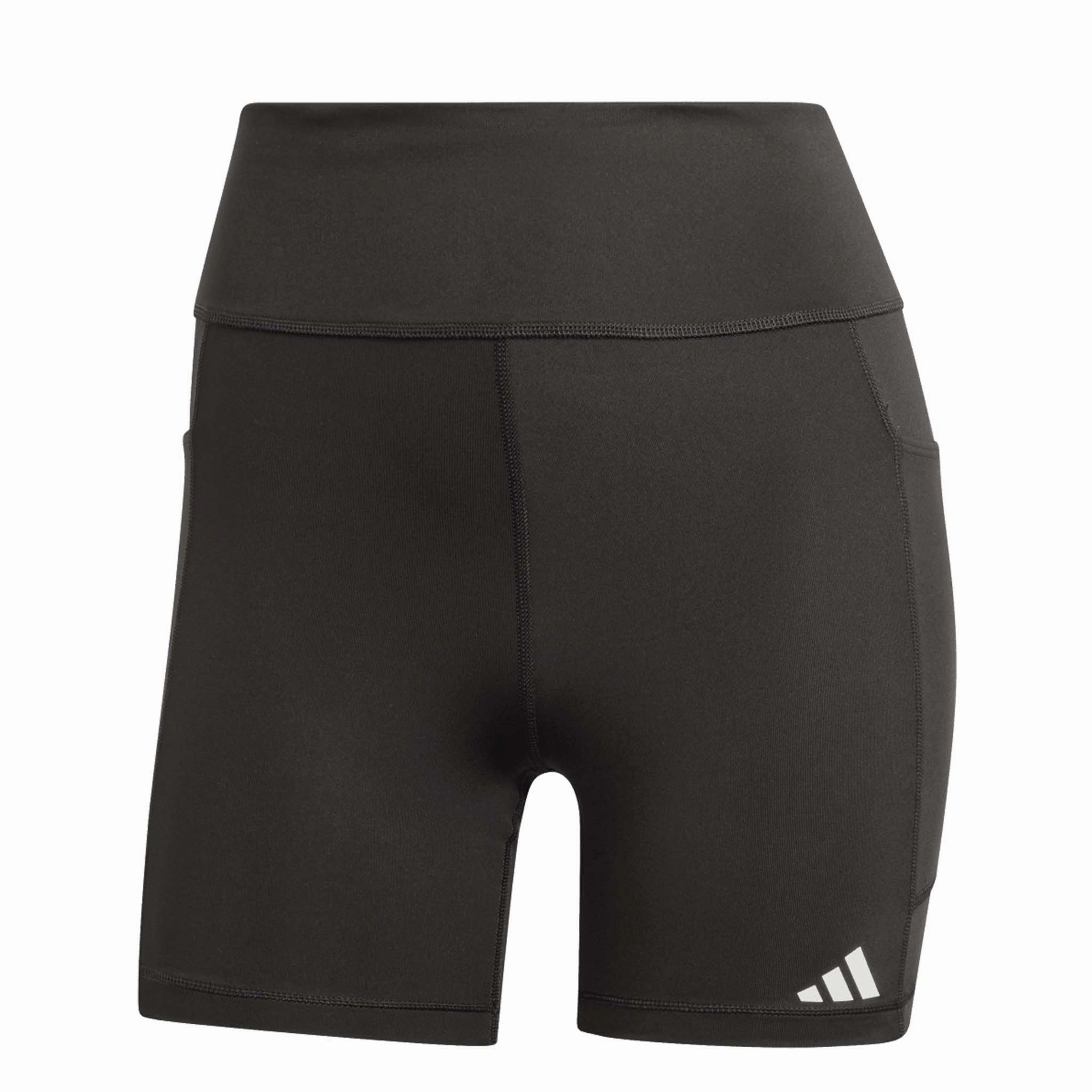 adidas | Women's Own The Run Short Leggings - Black Compression Zoned Panels