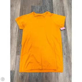 BondedHemline Relaxed Tee Athletic Top Short Sleeve By Lululemon In Yellow, Size: 14