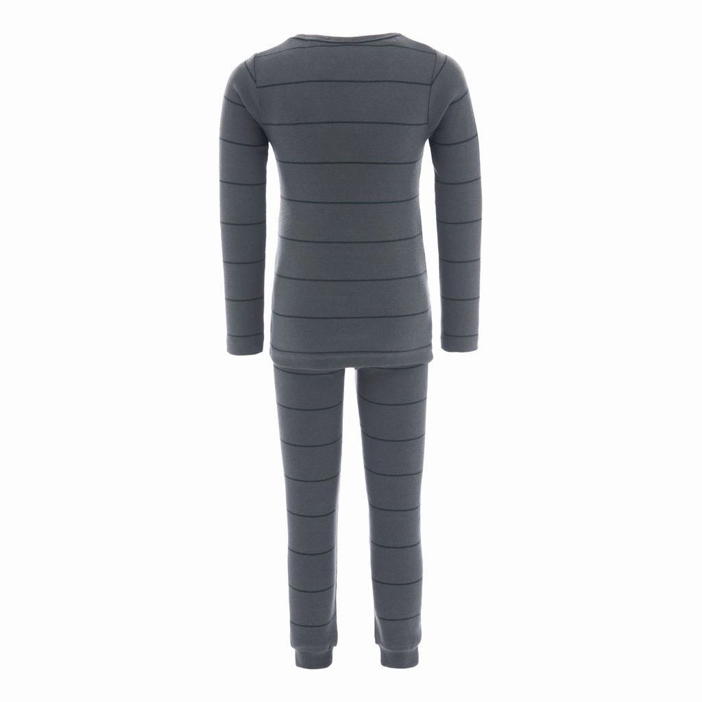 Green Seamoss Striped Modal Outfit French Terry Anti Pilling Technology