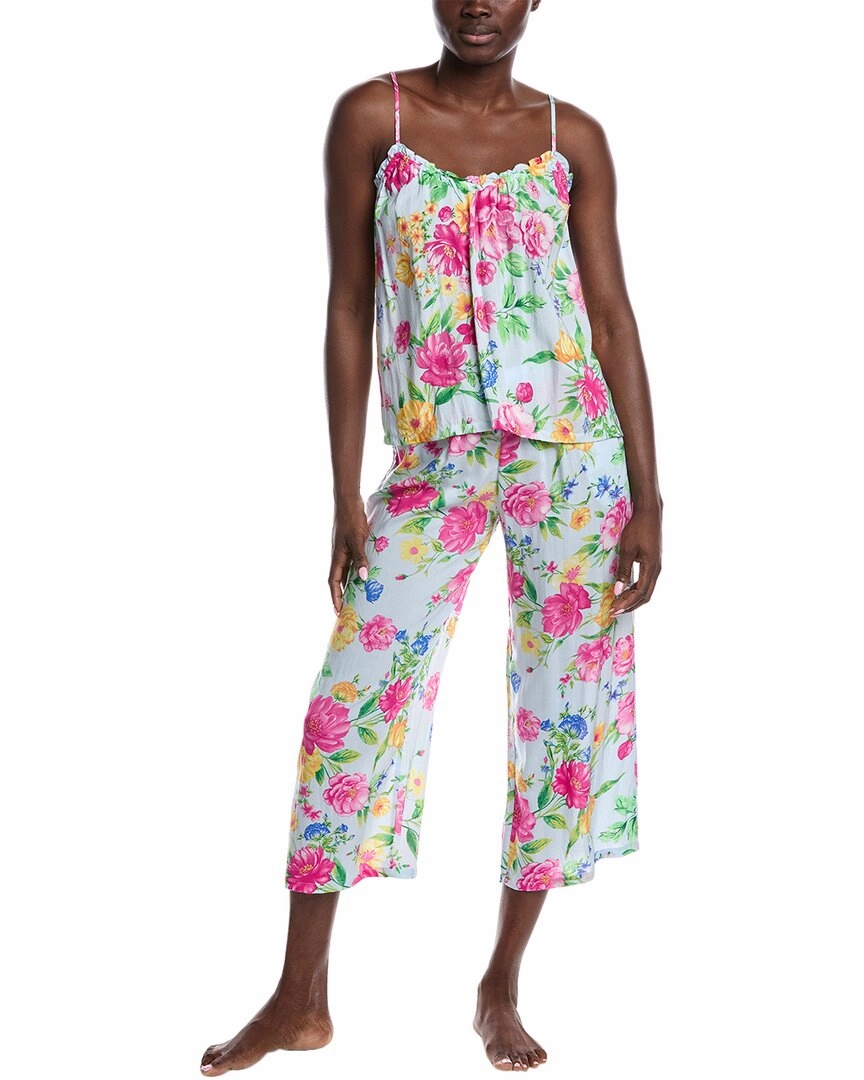 High Breathability Knit 40 Winks 2pc Tank & Cropped Pant Set