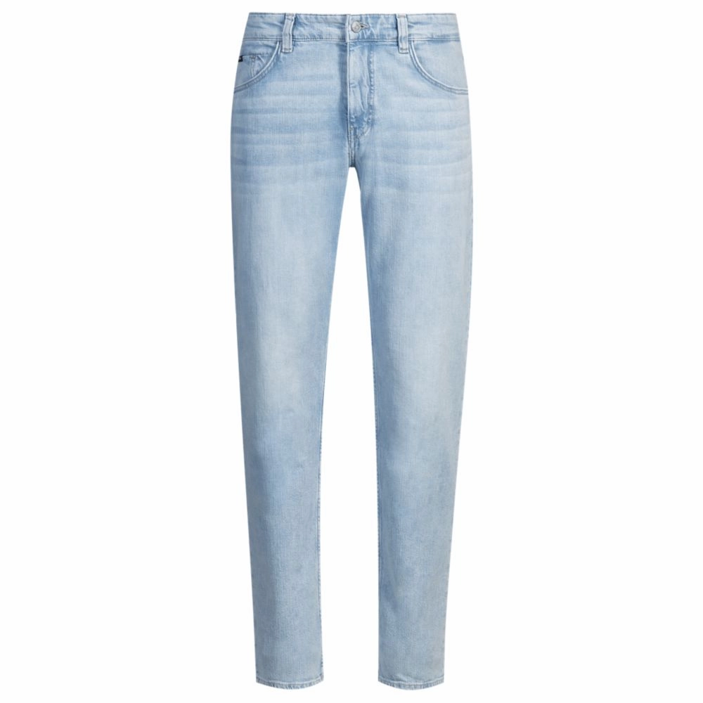 Anti Slip Belt Loops Maine regular-fit jeans in blue mechanical-stretch denim