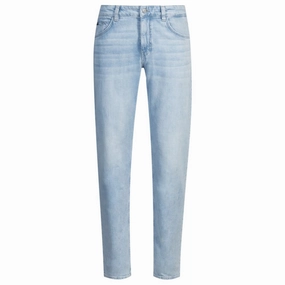 Maine regular-fit jeans in blue mechanical-stretch denim Traveler Gear Sustainable Durable Fabric