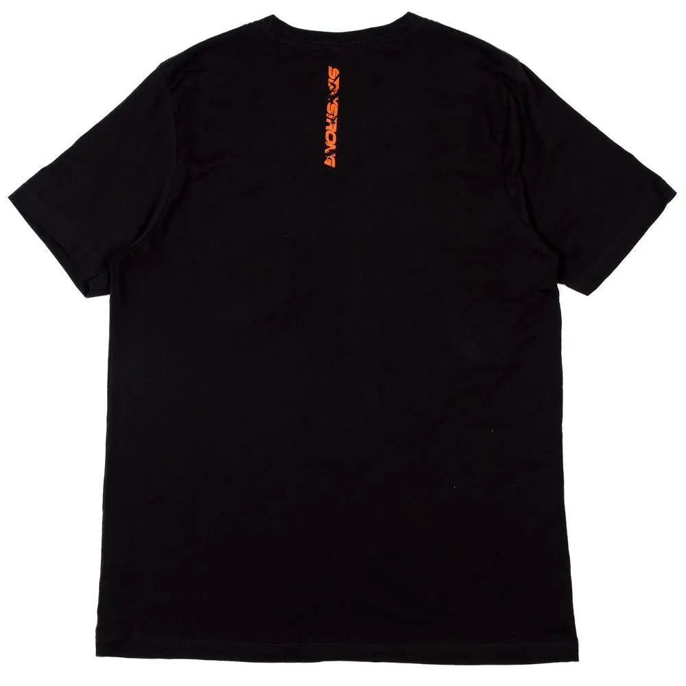 Stay Strong x Jonny Mole Distressed Icon T-shirt - Black Layered Hem Detail