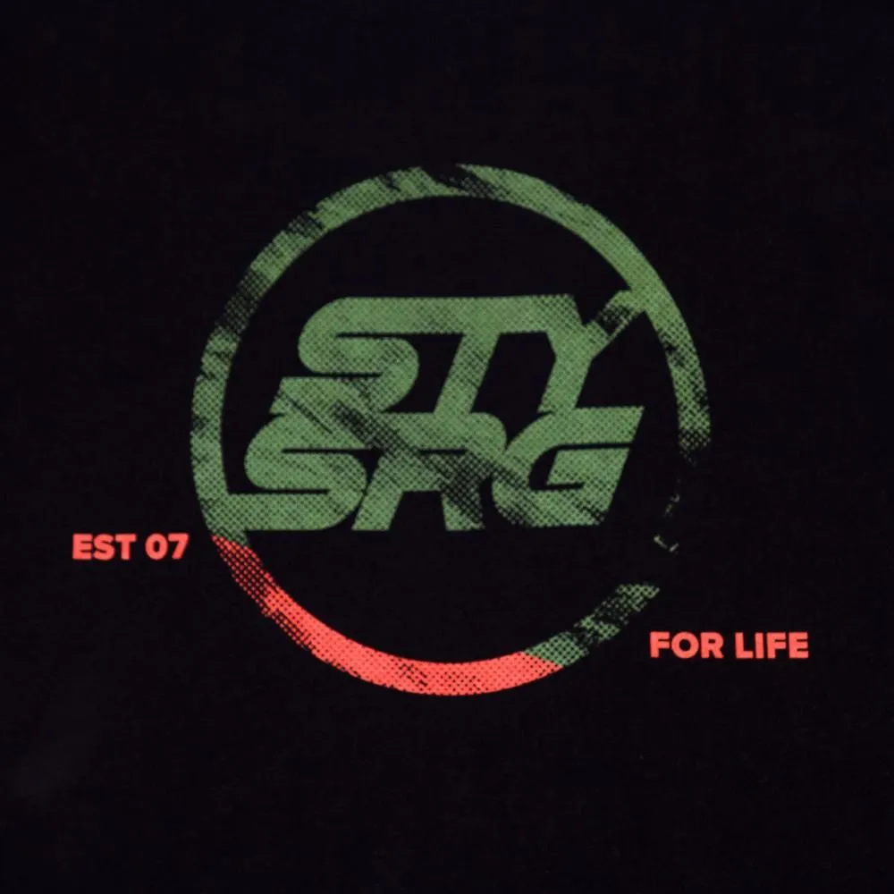 Stay Strong x Jonny Mole Distressed Icon T-shirt - Black Relaxed Design Outdoor Gear