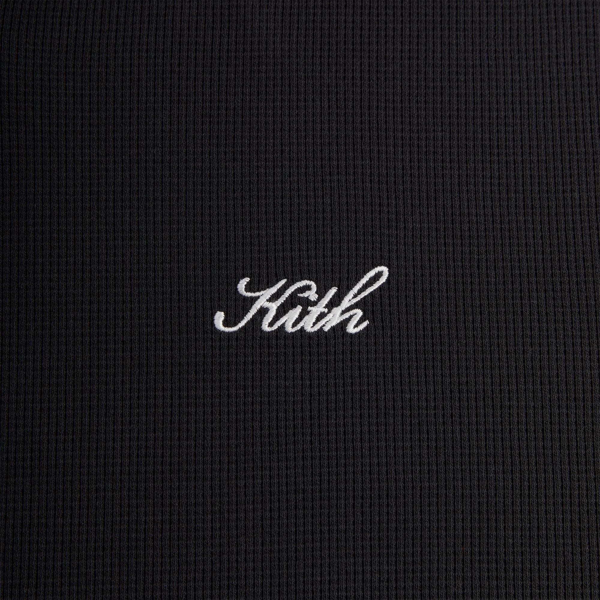 Performance Polo Kith Micro Waffle Drew Polo - Black