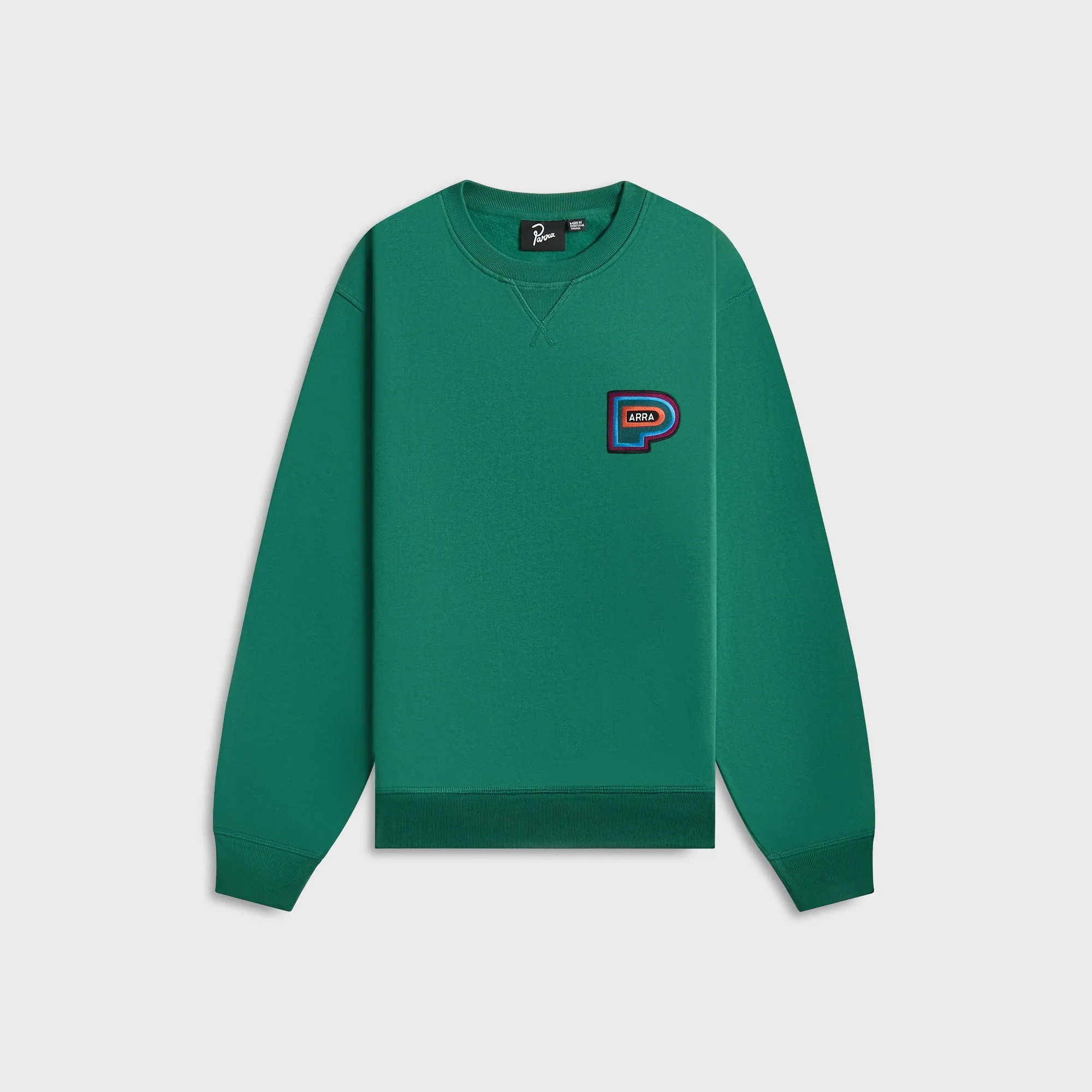 Sleek Wear by Parra Repeat Pea Crew Neck Sweatshirt - Green