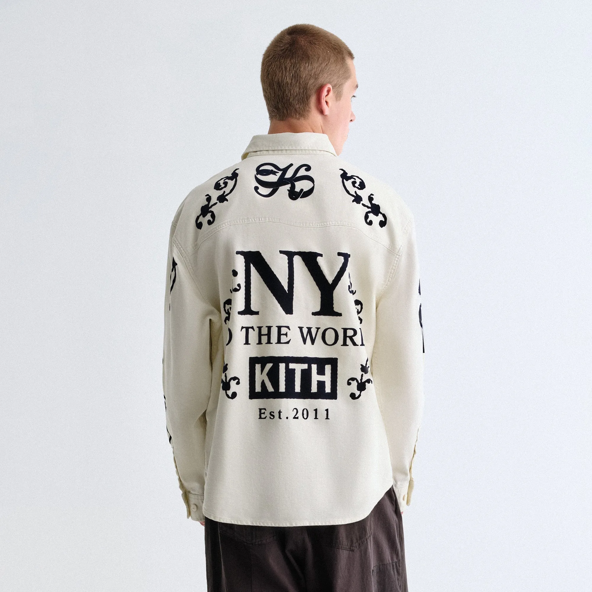 Kith Artisanal NY Graphic Apollo Shirt - Sandrift Adjustable Cuff Closure