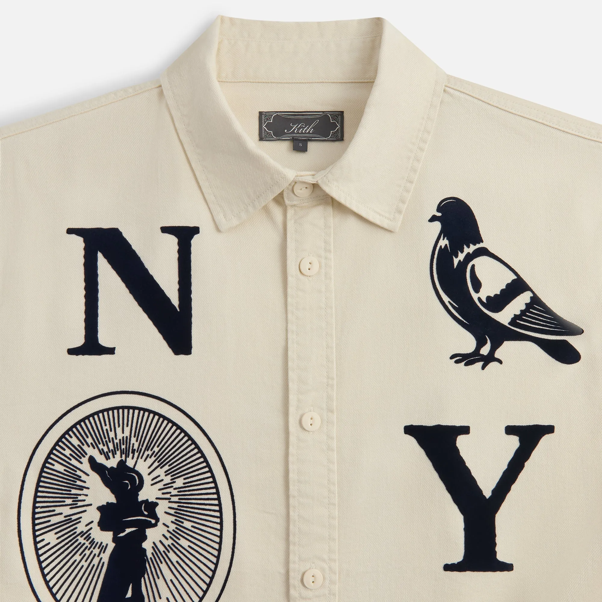Kith Artisanal NY Graphic Apollo Shirt - Sandrift High Neck