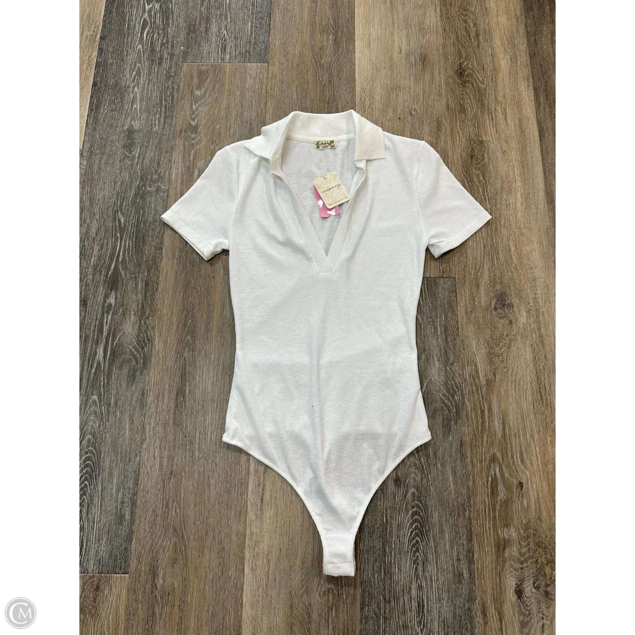 Bodysuit By Free People In White, Size: Xs Tension Balanced Design Flexible Material