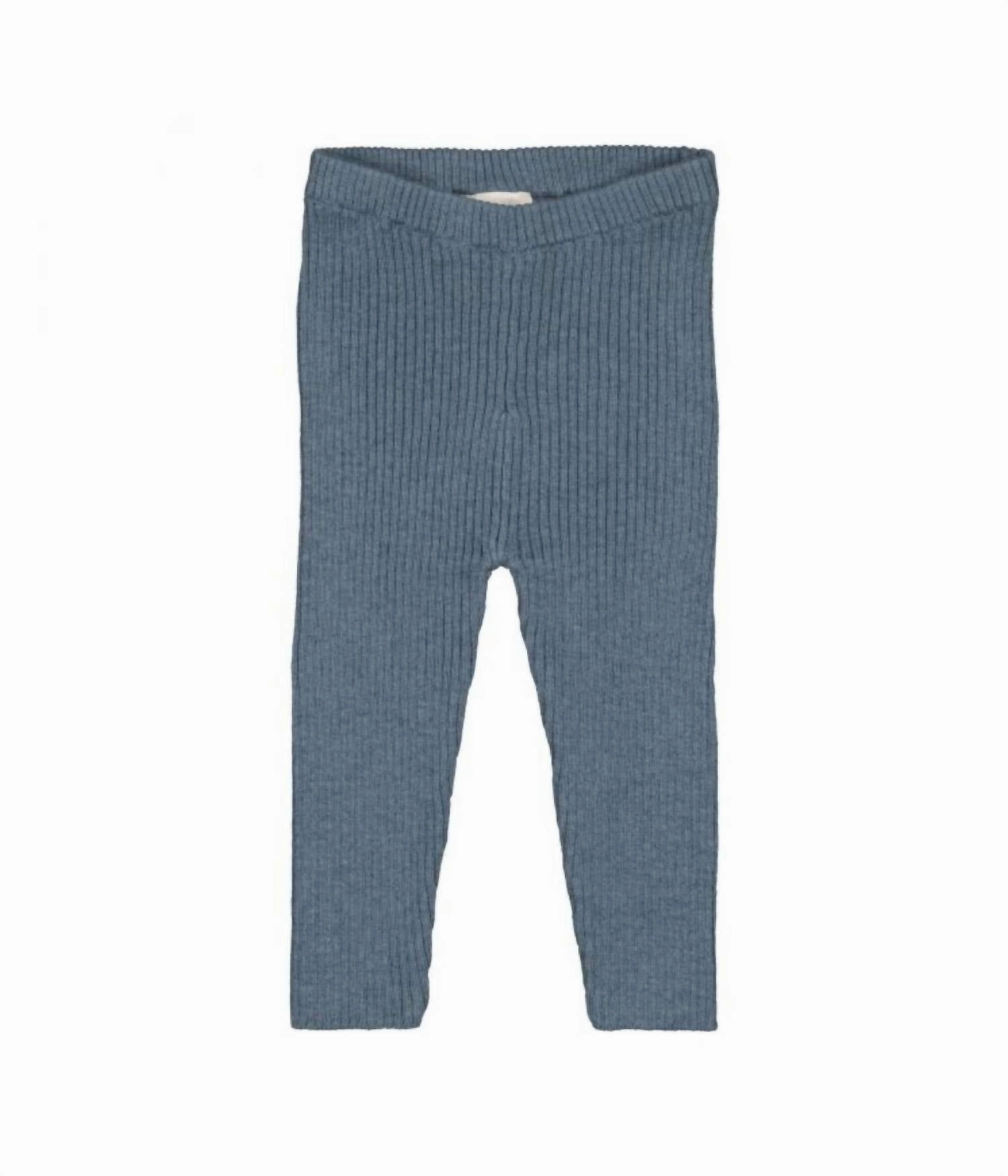 Girls Chat Leggings In Blue Blackout fabric