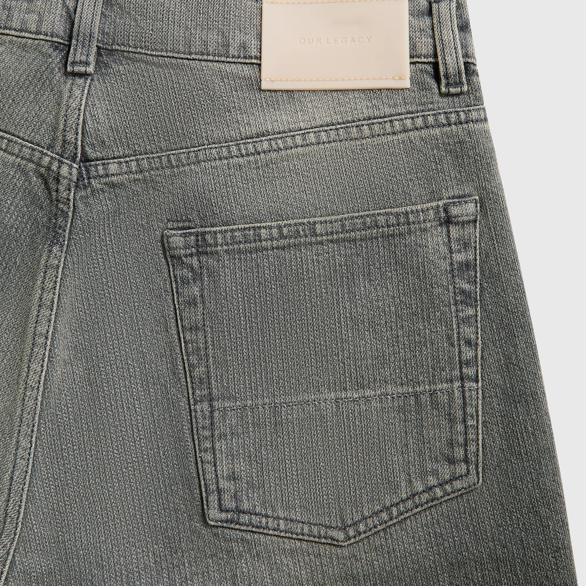 Elegant Urban Explorer Athlete Fit Timeless Look Our Legacy Third Cut Denim - Ash Dust Chain Twill