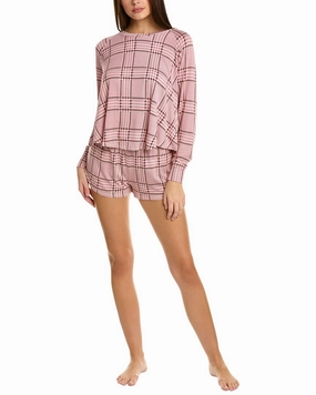 Honeydew 2pc Slept In Pajama Short Set WrinkleResistant Finish
