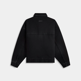 Fear of God Denim Trucker Jacket - Black Convertible Collar Style